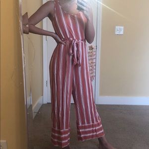 band of gypsies striped jumpsuit